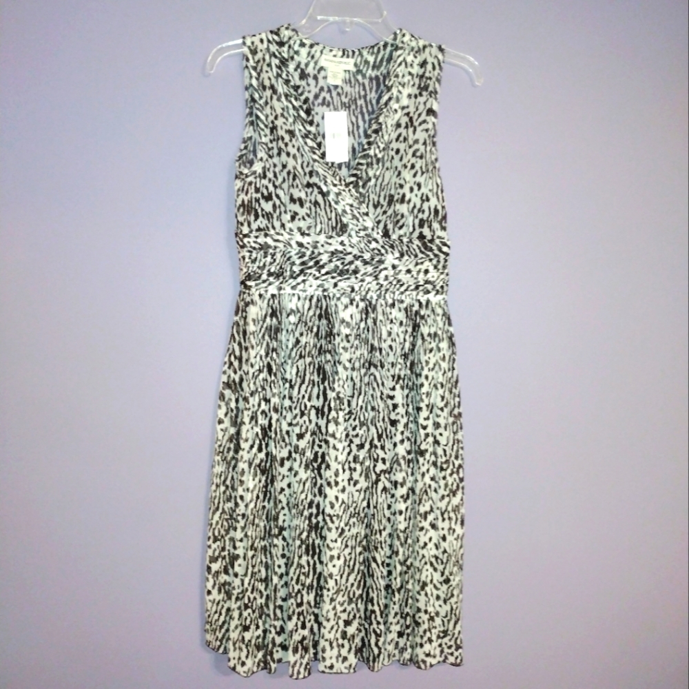 Banana Republic Animal Print Sleeveless Dress NWT